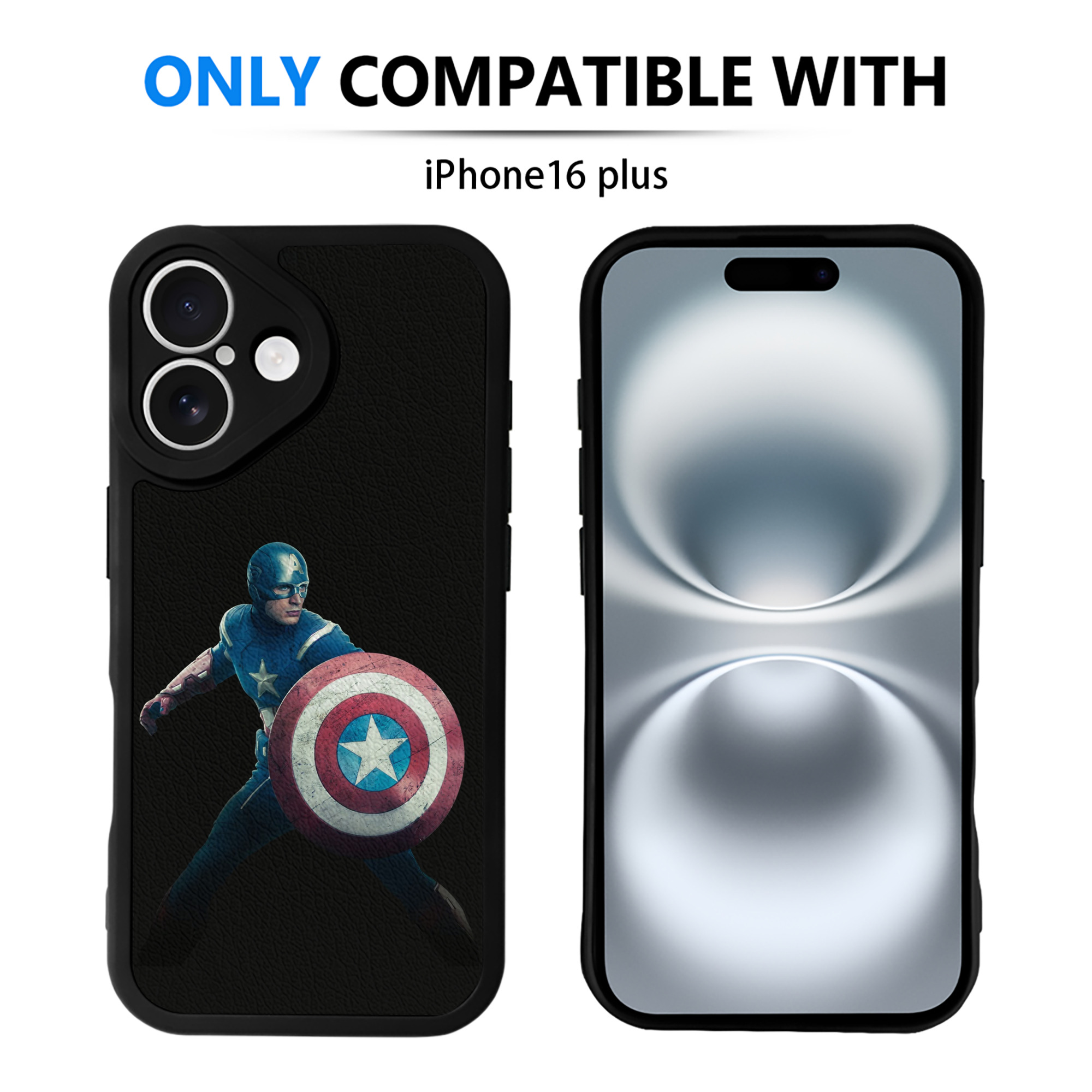 （画像用） アベンジャーズ The Avengers 【iPhone 16シリーズ対応】シリコンスマホケース（レザー調） 材質：シリコン